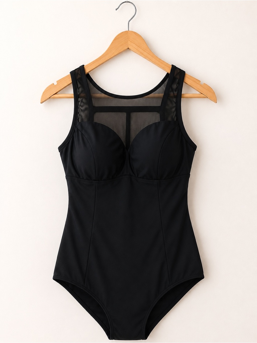 Torrid Black V-Neck One-Piece Tank Swimsuit 0
